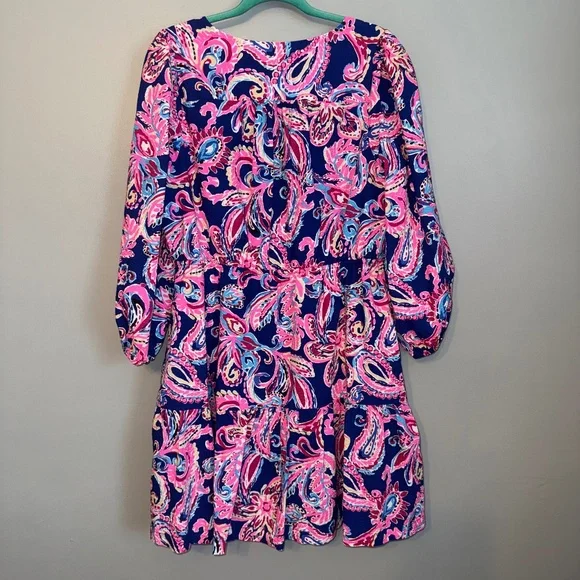 NWT Lilly Pulitzer Deacon Dress Multi Flitting About Size 16